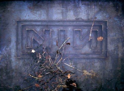 nineinchnails:Unused NIN logo art created by Russell Mills for The Downward Spiral, 1994.