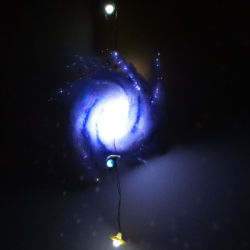 imagine-create-repeat:  3 DIY Galaxy Inspired Lamp Tutorials  Galaxy Mobile  Galaxy Print Lamp (video)  Constellation Jar   → Need More DIY Ideas?   