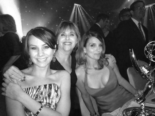 tinafeydaily:Tracey Wigfield and Tina Fey at the Emmys