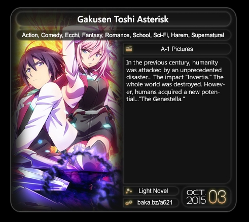 VIDEO: Gakusen Toshi Asterisk Light Novel Trailer - Crunchyroll News