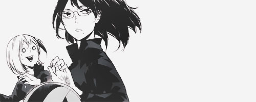uchihah:  yachi’s cute face being saved by the beauty kiyoko shimizu 