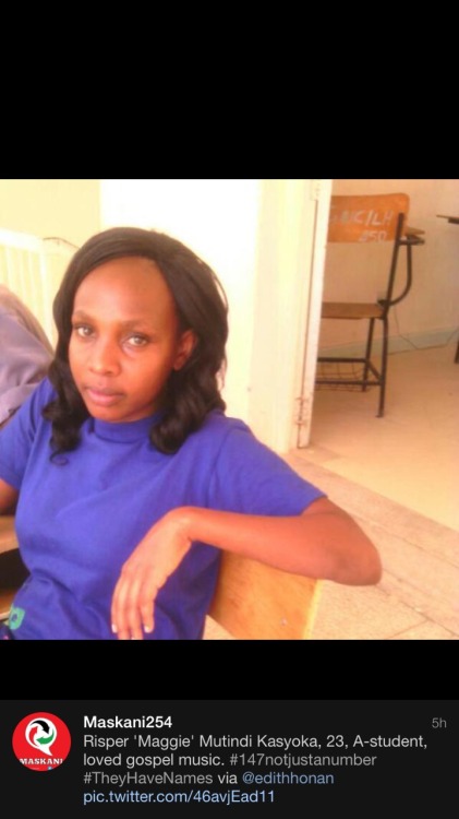 heytheredahleah:fuckyeahkenyans:Garissa University College Victims. On each picture I have added the