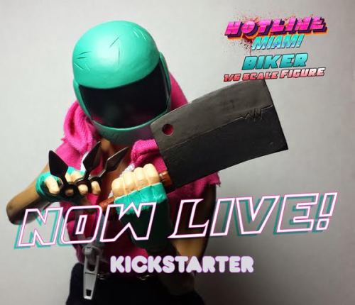 albotas:  HOTLINE MIAMI BIKER FIGURE HEADS TO KICKSTARTER