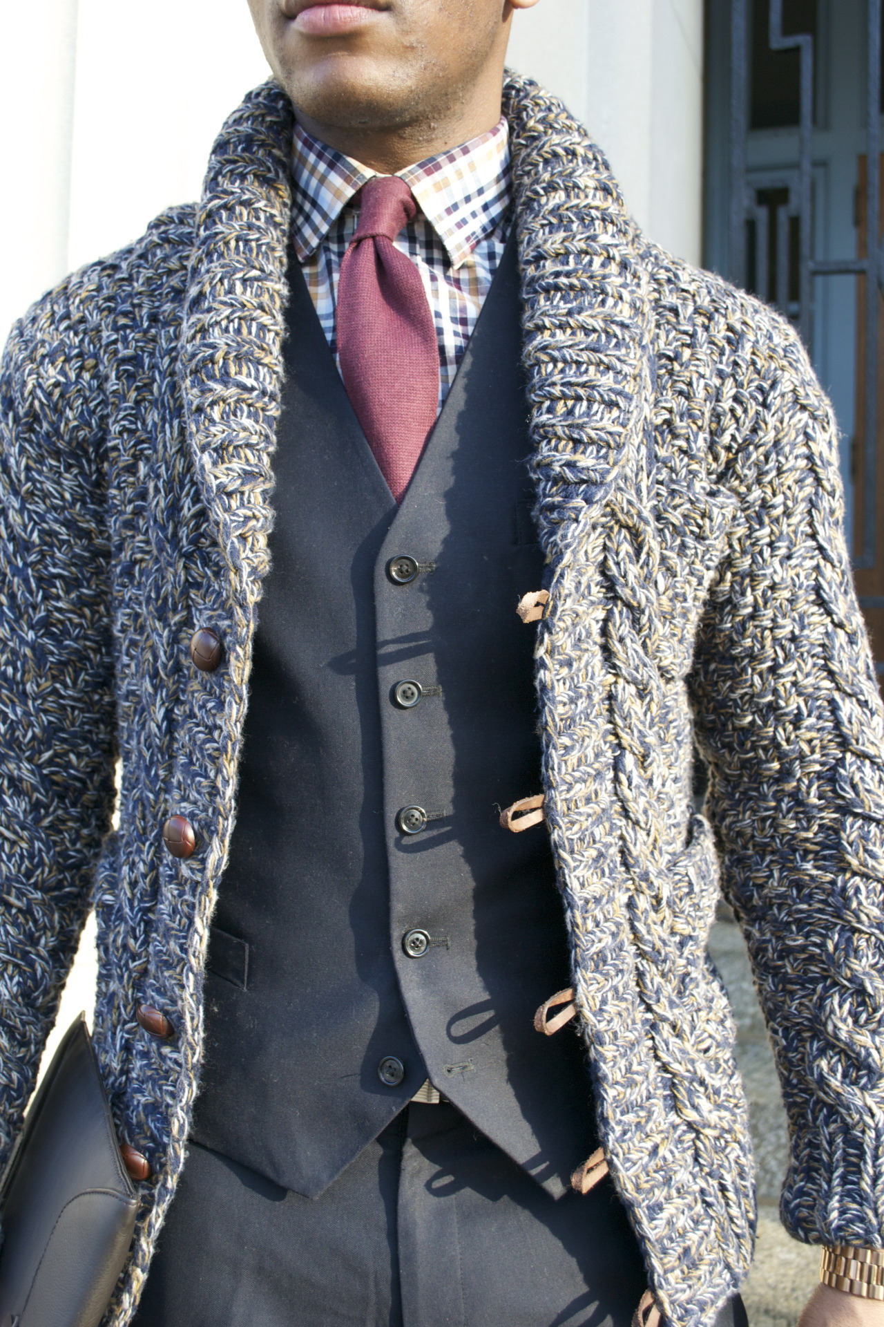 mensstylepro:  How To: Cardigans As #Outerwear feat @OnassisClothing &amp; @TopmanUK
