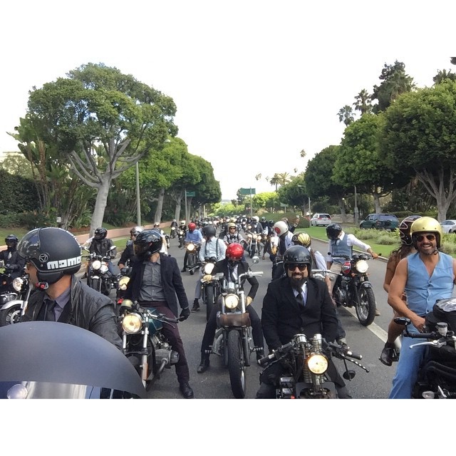 Better view of the street being taken over&hellip;. @triumphamerica  @motochopshop