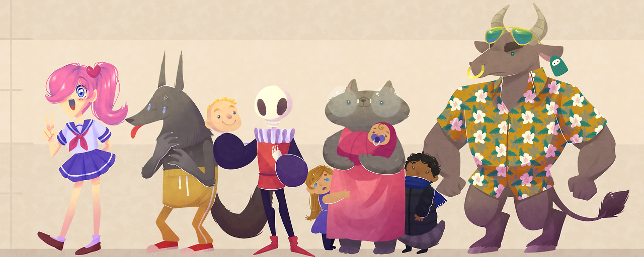 A line-up of some of the characters you can encounter in Around the Creek. Who’s your favourite?
Follow our blog for the development of Around the Creek
A narrative 2D point-and-click game