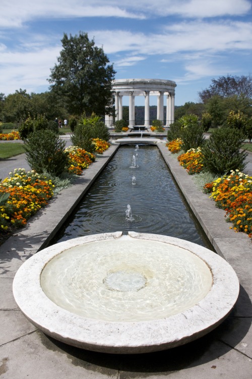 Last week I visited the Untermyer Gardens in Yonkers.  I took the Metro North and walked up quite a 