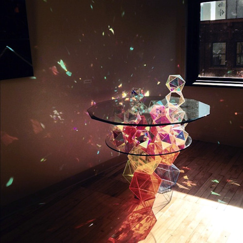 kaleidoscopelizard:  likeafieldmouse:  John Foster - Sparkle Palace Cocktail Table (2012)  omg *___* 