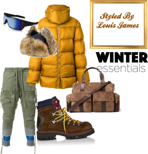 winter by louisjames featuring american eagle mens jacketsMoncler mens base layer pants / Rick Owens