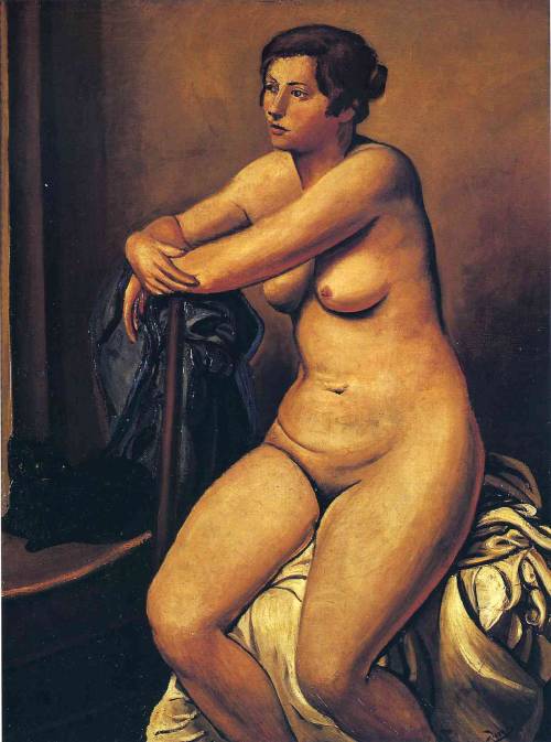 The nude female near the cat, 1923, Andre Derain