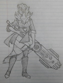 stelera:  I doodled Red and the Transistor today while waiting