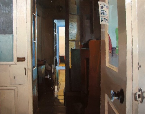 huariqueje:Lucia’s Hall   -    Antonio BarahonaSpanish,b.1984-Oil on canvas