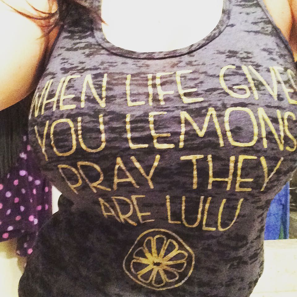 💓 this tank&hellip; when life gives you lemons pray they are lulu #lululemon