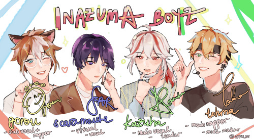 now introducing… INAZUMA BOYZ!!!! ✧ 