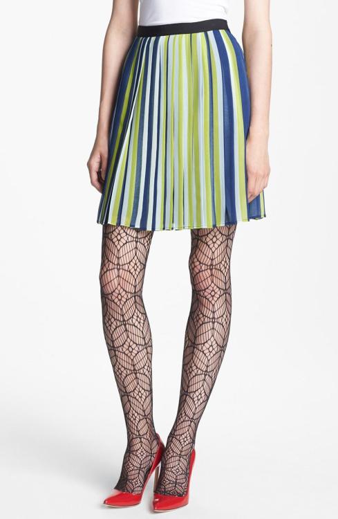 Miss Wu Stripe Pleated Chiffon Skirt (Nordstrom Exclusive)See what&rsquo;s on sale from Nordstrom on