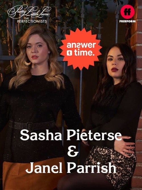 Calling all Liars. Sasha Pieterse and JanelParrish will be doing an Answer Time right here on March 