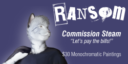 ransomdracalis:  rivercitykitty:  I’m streaming commissions on Furstream!Examples:Drop on in to snag a monochromatic painting, or just hang out and chat!   Come on in! https://furstre.am/stream/ransom