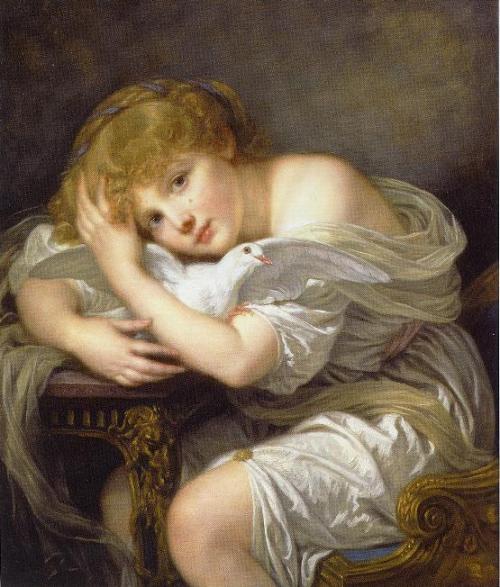 Jean-Baptiste Greuze - L’enfant à la colombe (The child with the dove)