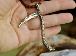 cravencorbs:  derdicht:  angryhalfling:   sixpenceee: A scythe pendant. Link This appeals to my inner Prufrock Prep student.   Memento mori, Latin: Remember (you) will die; or reflect upon the vanity of this life you live.   Don’t you forget about