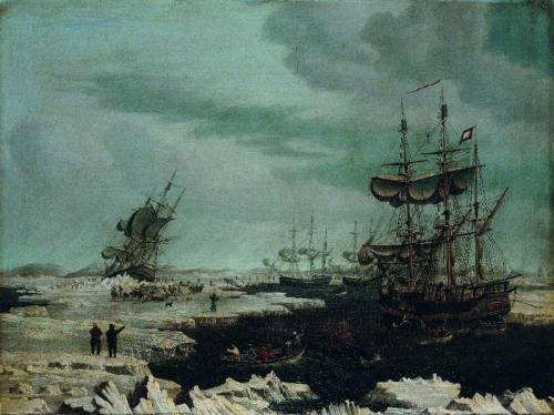 centuriespast: Hull Whalers in the ArcticThomas Binks (1799–1852)Ferens Art Gallery