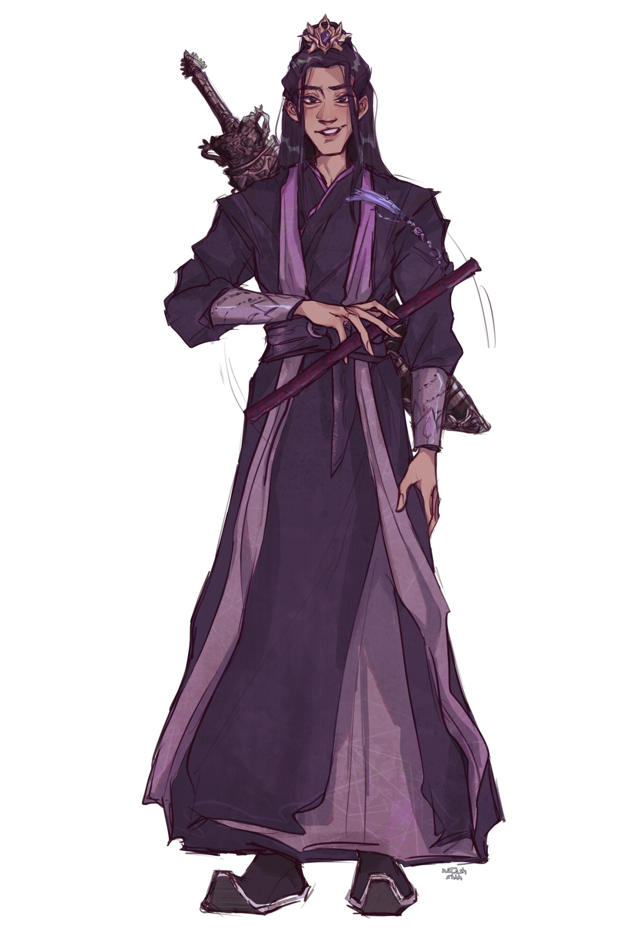 Wei Wuxian, Commission done by Natash-ssh on Tumblr