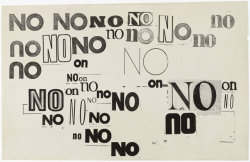 jimlovesart:Louise Bourgeois - from the No series, 1973. 