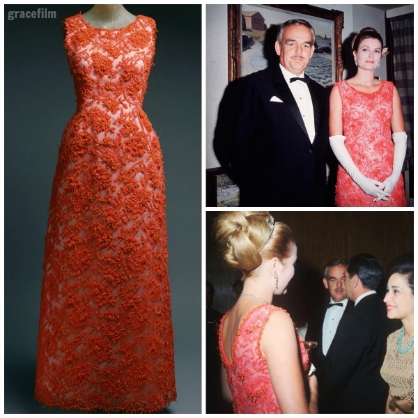 gracefilm — Inside Grace's wardrobe… Coral beaded Givenchy...