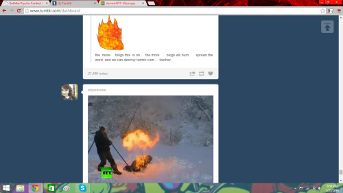 i think that whole &lsquo;burn tumblr&rsquo; thing is actually working
