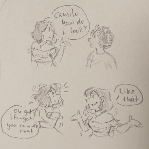 Sooo I Made Some Sketches Last Night, And Thought, Why Not Share? (I Sketched Myself With Dolores And