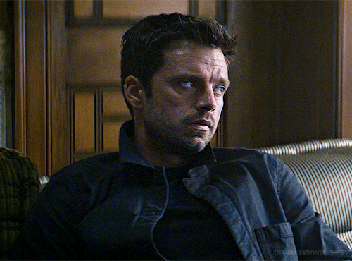 SEBASTIAN STAN As JAMES "BUCKY" BARNES THE FALCON AND THE WINTER SOLDIER (2021), Dir. KARI SKOGLAND ↳