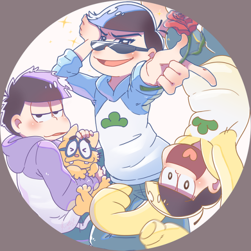Some fan art featuring Trash-lord, Guilt Guy™ and Juicy 