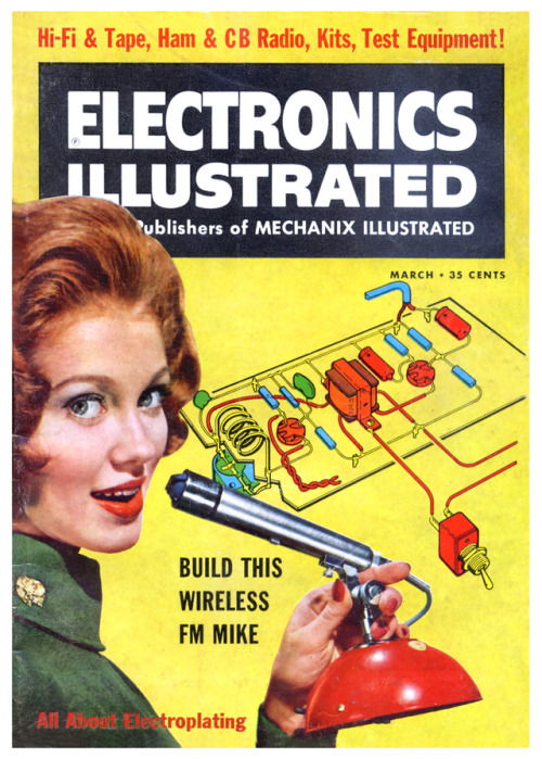 thegikitiki:  Build This…For Your Pleasure…    Electronics Illustrated, Magazine Cover, 1961