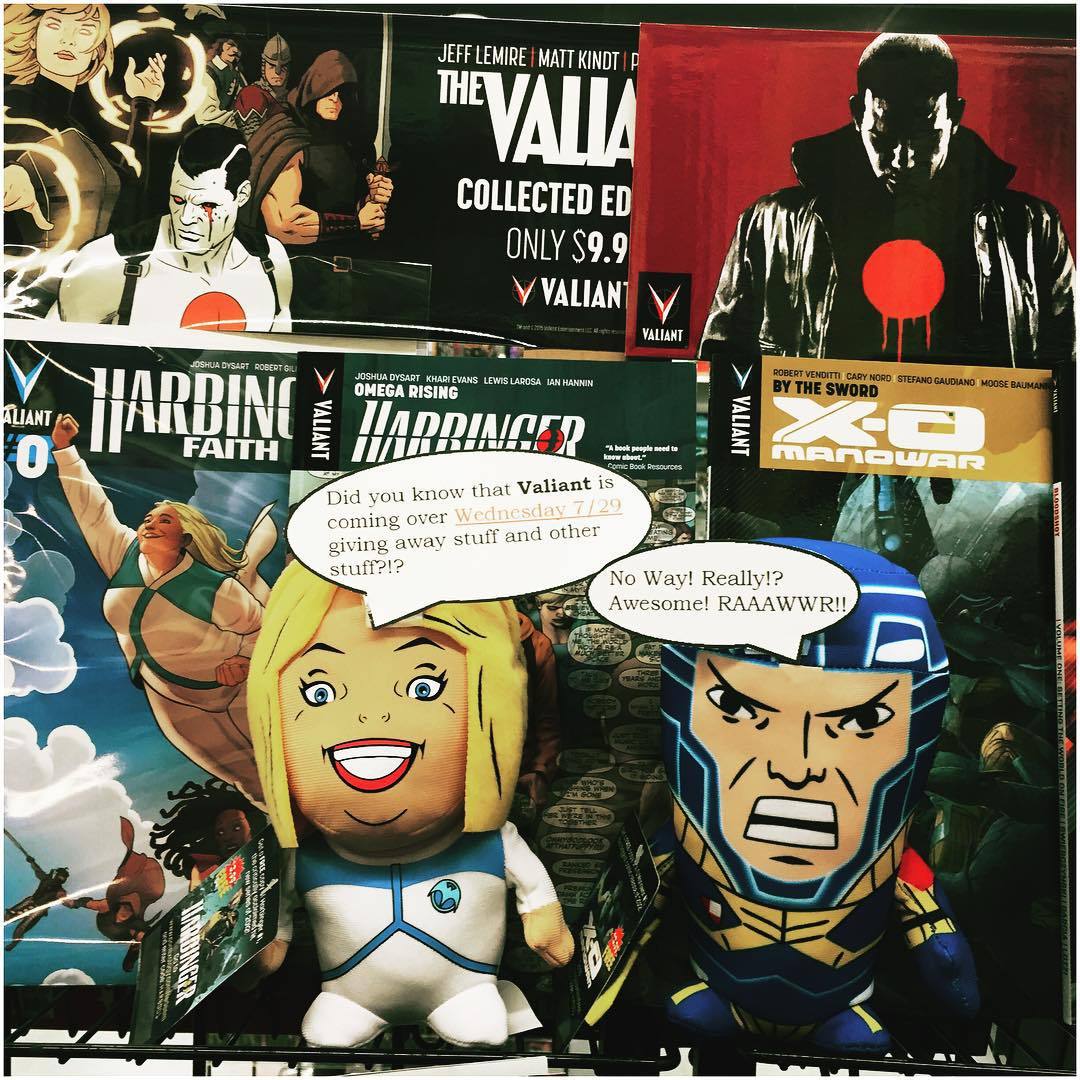 Head down to TCBS on 7/29 at 5pm to meet the Valiant gang & win free stuff!! @ValiantComics #valiantcomics #bookofdeath #wilmingtonde (at The Comic Book Shop)