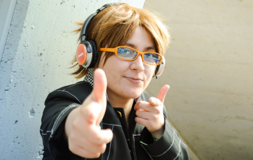 Yosuke Hanamura, Persona 4(my glasses aren’t finished yet ;;) Had so much fun in this cosplay at Mad