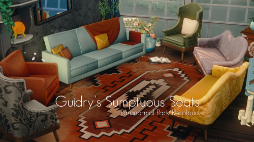 pictureamoebae:pictureamoebae: GUIDRY’S SUMPTUOUS SEATS by amoebaeThe sofa suite in the new Pa