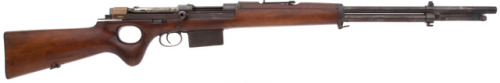 Snabb-modified Mauser Model 1893 Ludwig Loewe semi-automatic rifle.(Submitted by Humanoid History; s