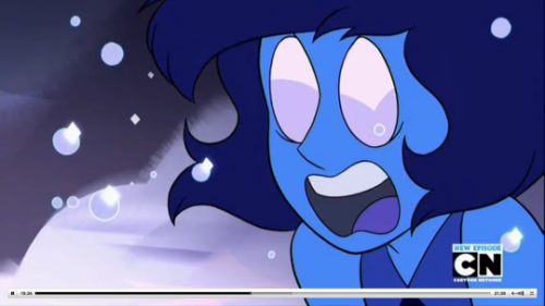 jen-iii:“I’m Lapis Lazuli and you can’t keep me trapped here anymore!”Screen cap redraw of the water