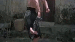 gutsanduppercuts:  I detest the phrase “like a boss” but here’s Yuen Biao doing his laundry. Taken from Yuen Woo Ping’s dark kung fu film, “Dreadnaught.”
