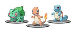 catandcrown:  kanto starters for the poster