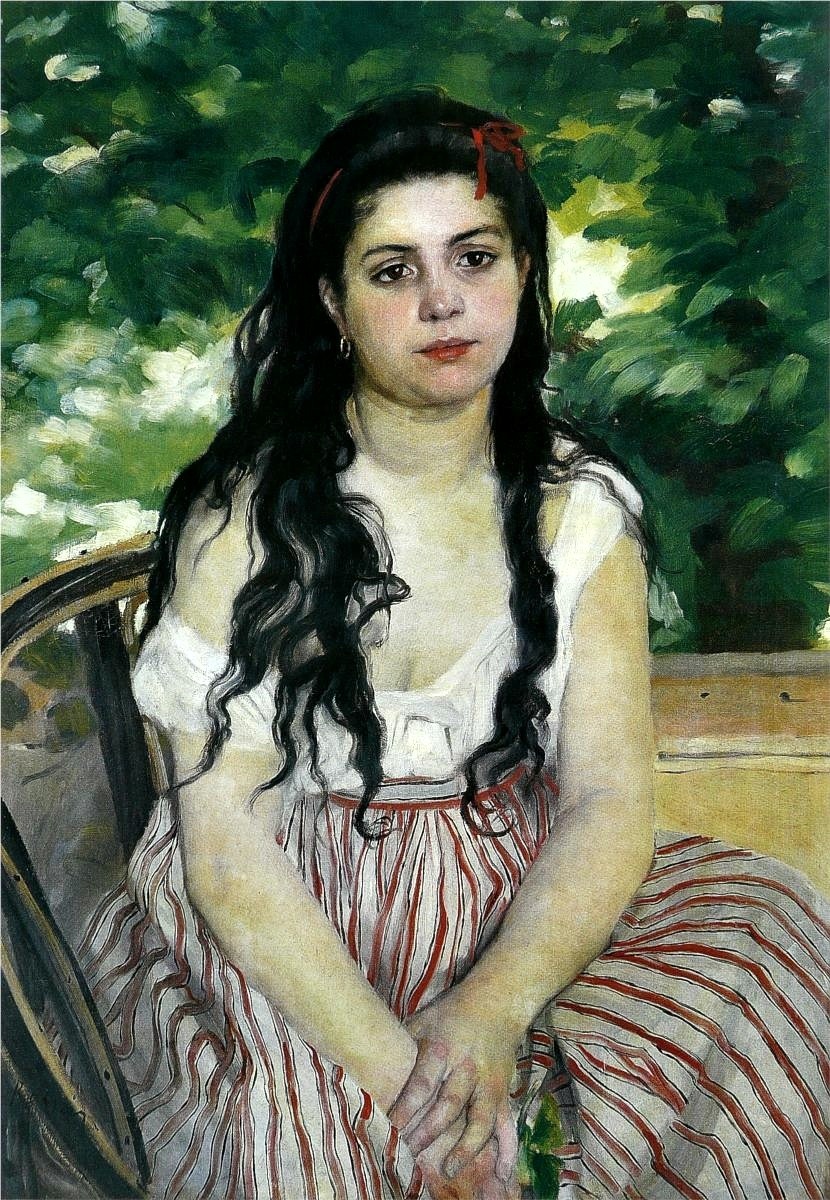 Pierre-Auguste Renoir (Limoges 1841 - Cagnes-sur-Mer 1919), En été  (Lise ou