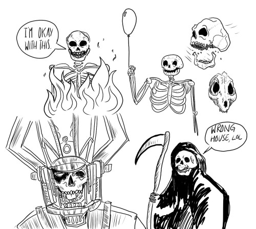 Sketching some skellies