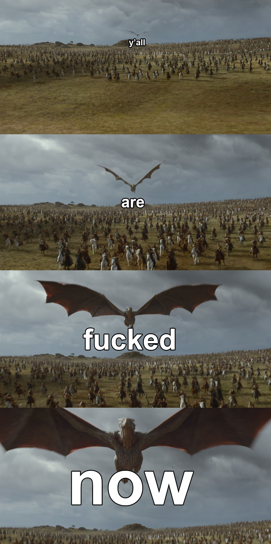 buzzfeed:  Last night’s “Game of Thrones” in a nutshell.