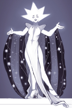 evangelrosearts: “PINK!” “There you are!” I love white diamond’s outfit btw! 