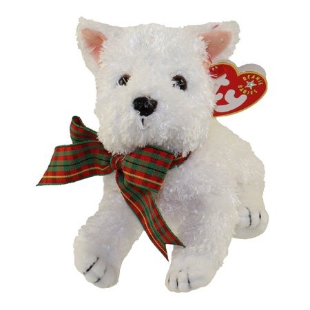 beaniebabyaday:todays beanie is: kirby the white terrier!