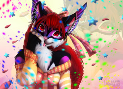 snow-leopard-cheetah-furry:  Colorful heart by Ligax 