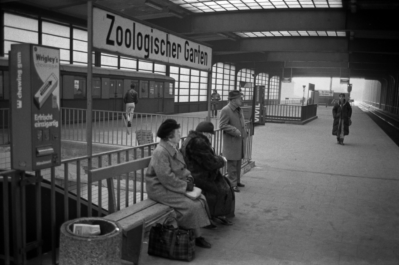 chrisjohndewitt: Berlin Zoologischer Garten S-Bahn platform in 1986.