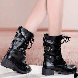 larimii:  ♡   Vintage Black Doc Boots