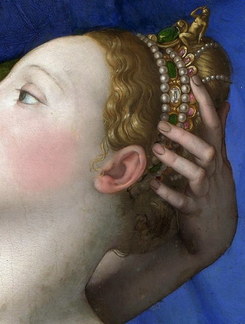 moerae:An Allegory with Venus and Cupid (detail, ca.1545) Agnolo di Cosimo (Bronzino)