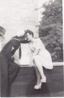 fuckyeahvintage-retro:  Sailor leans in for