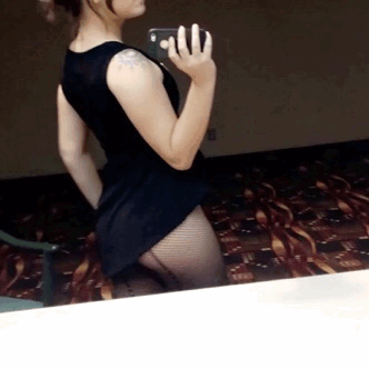 lovelylittleharlot: I love that I can wear fishnets to work, and look at my on break ✨
